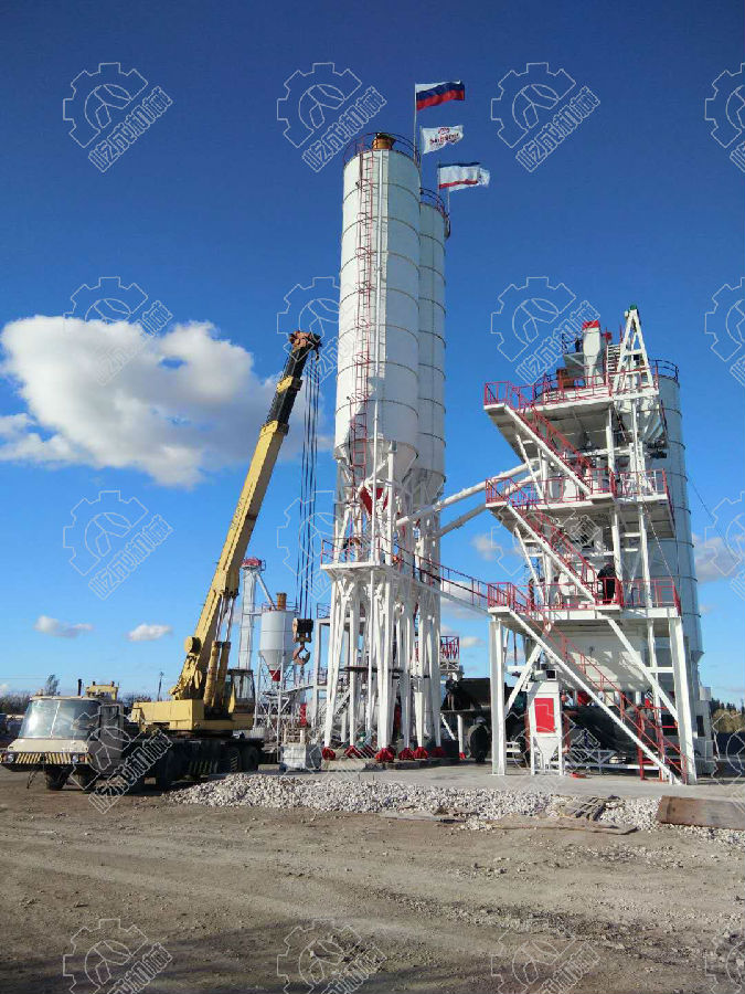 俄羅斯干混砂漿設(shè)備攪拌站展示圖